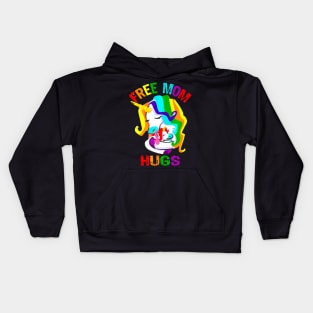 Free Mom Hugs Lgbt Gay Pride Kids Hoodie